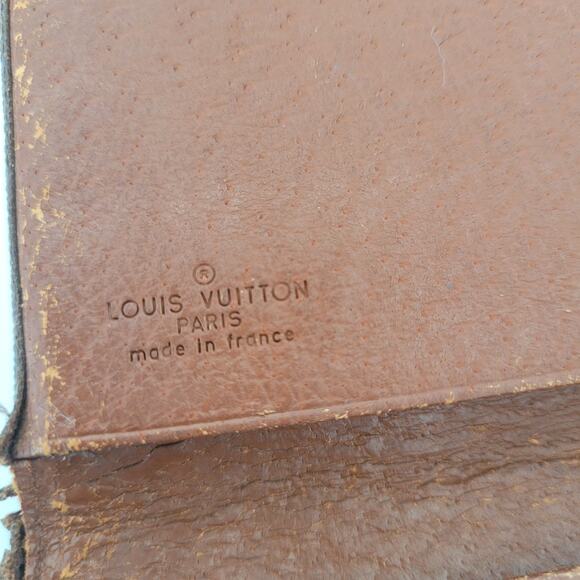 Louis Vuitton Bifold Wallet ID Holder Monogram Leather Fair Vintage 6x4 Medium - Picture 4 of 9